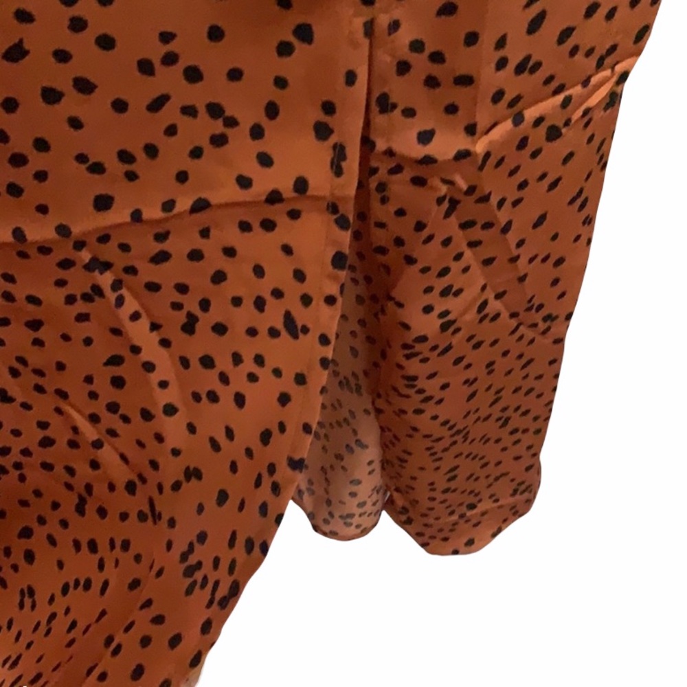 ❤️MISSGUIDED Orange Spot One Shoulder Midi Dress - Picture 2 of 2